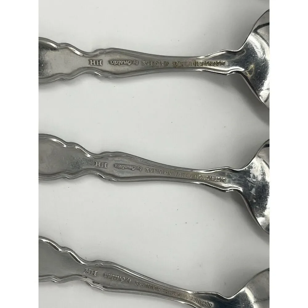 Oneida Distinction Deluxe VALERIE HH Stainless Steel TEASPOONS 6
